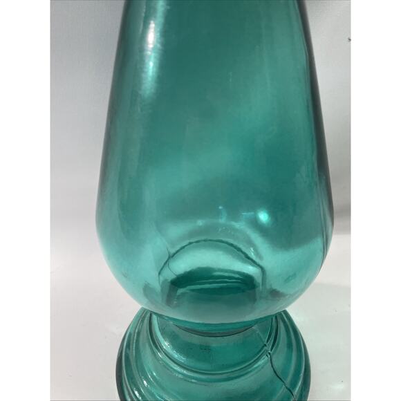 Rare Green Vidrios San Miguel Recycled Glass Decorative Vase Spain 21.5" Tall - Picture 6 of 9